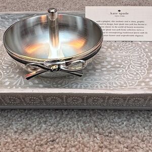 Kate Spade Silver Bow Ring Holder